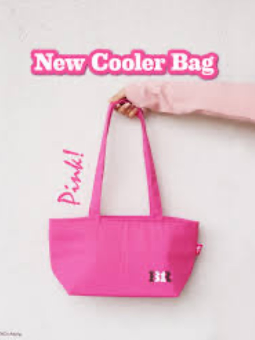 Baskin Robbins pink cooler bag perfect for icecream en route
